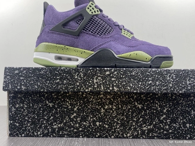 1st Kicks Air Purple Canyon Jordan 4 WMNS AQ9129-500 0727